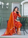 Maroon Colour Cotton Blend With Print Kurti With Pant Dupatta Suppliers In India Aaradhna 2029